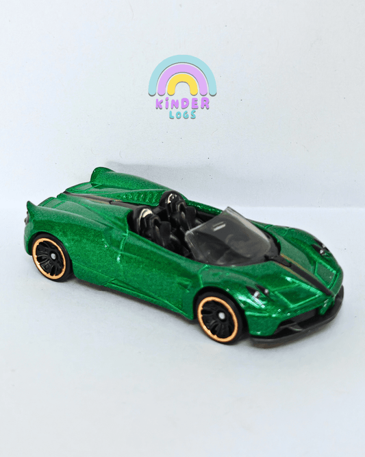 Hot Wheels 2017 Pagani Huayra Roadster - Green (Uncarded - New) - Kinder Logs