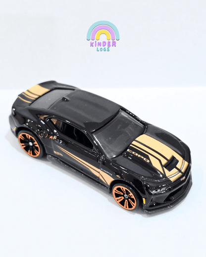 Hot Wheels 2018 COPO Camaro Neon Speeders - Black (Uncarded) - Kinder Logs