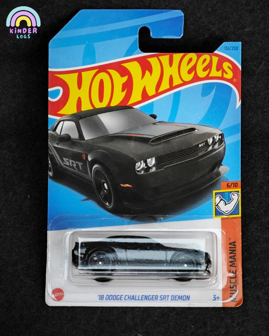 Hot Wheels 2018 Dodge Challenger SRT Demon - Kinder Logs
