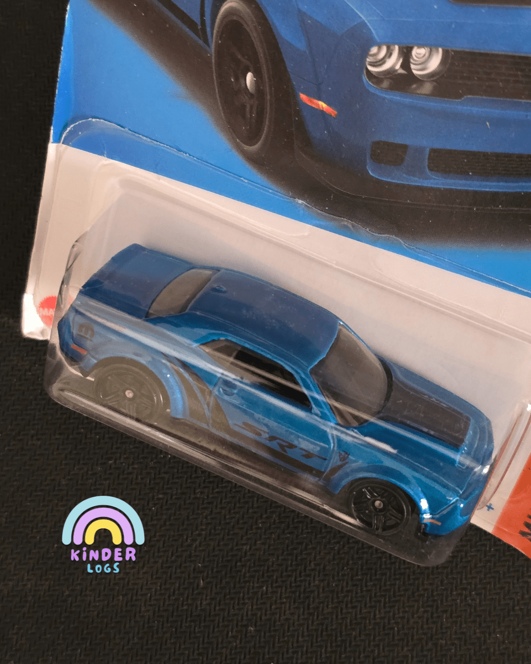 Hot Wheels 2018 Dodge Challenger SRT Demon - Blue (Imported) - Kinder Logs
