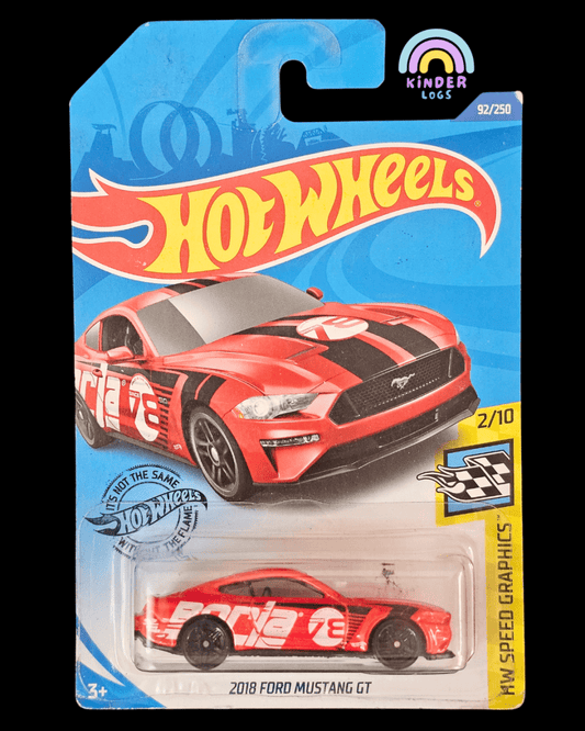 Hot Wheels 2018 Ford Mustang GT Borla (Red) - Kinder Logs