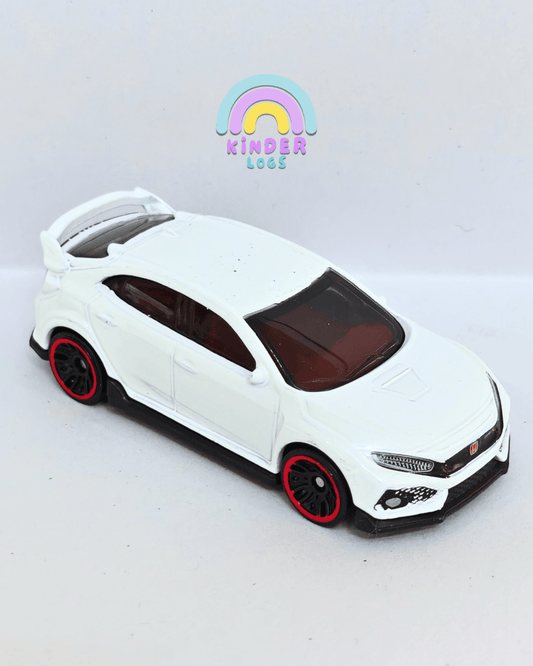 Hot Wheels 2018 Honda Civic Type R - Pure White (Uncarded - New) - Kinder Logs