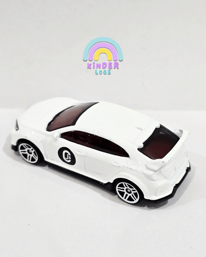 Hot Wheels 2018 Honda Civic Type R - White (Uncarded - New) - Kinder Logs