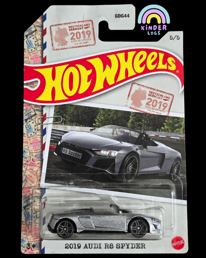 Hot Wheels 2019 Audi R8 Spyder - Silver (Imported) - Kinder Logs