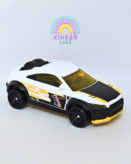 Hot Wheels 2019 Audi TT Safari - White (Uncarded - New) - Kinder Logs