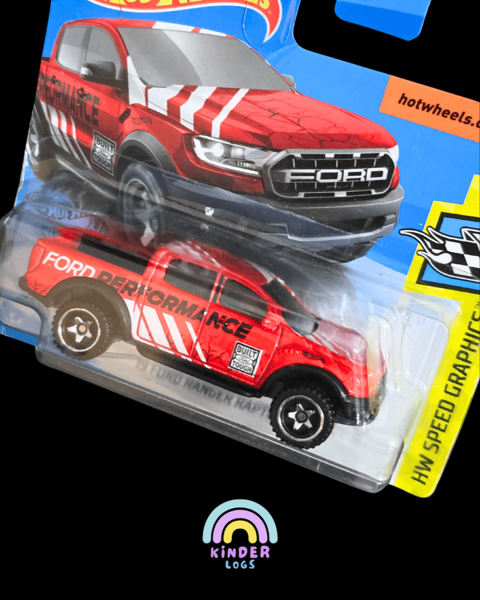 Hot Wheels 2019 Ford Ranger Raptor - Short Card (Imported) - Kinder Logs