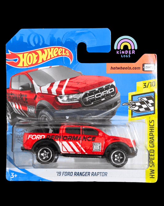 Hot Wheels 2019 Ford Ranger Raptor - Short Card (Imported) - Kinder Logs