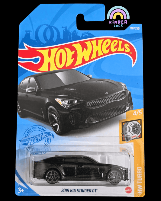 Hot Wheels 2019 Kia Stinger GT - Black (Imported) - Kinder Logs