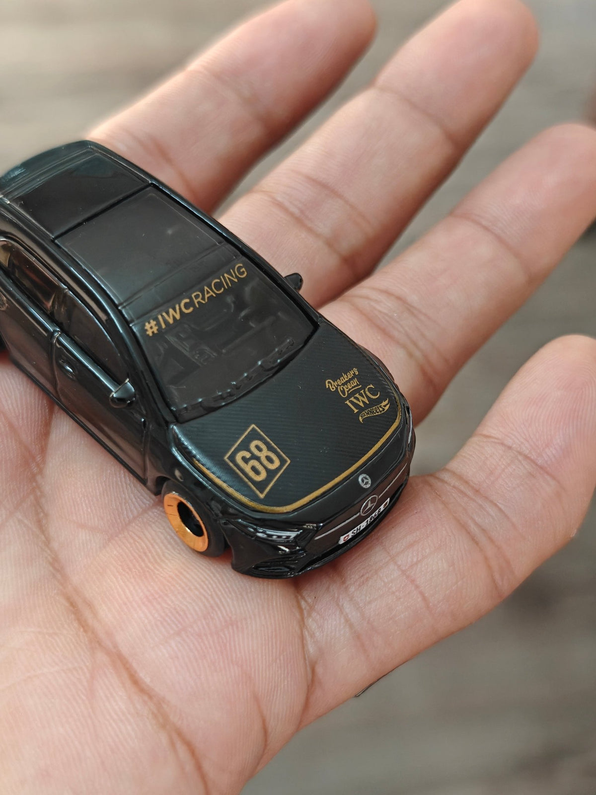 Hot Wheels 2019 Mercedes-Benz A-Class - Black (Uncarded - New) - Kinder Logs