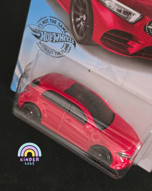 Hot Wheels 2019 Mercedes - Benz A - Class - Red (Imported) - Kinder Logs