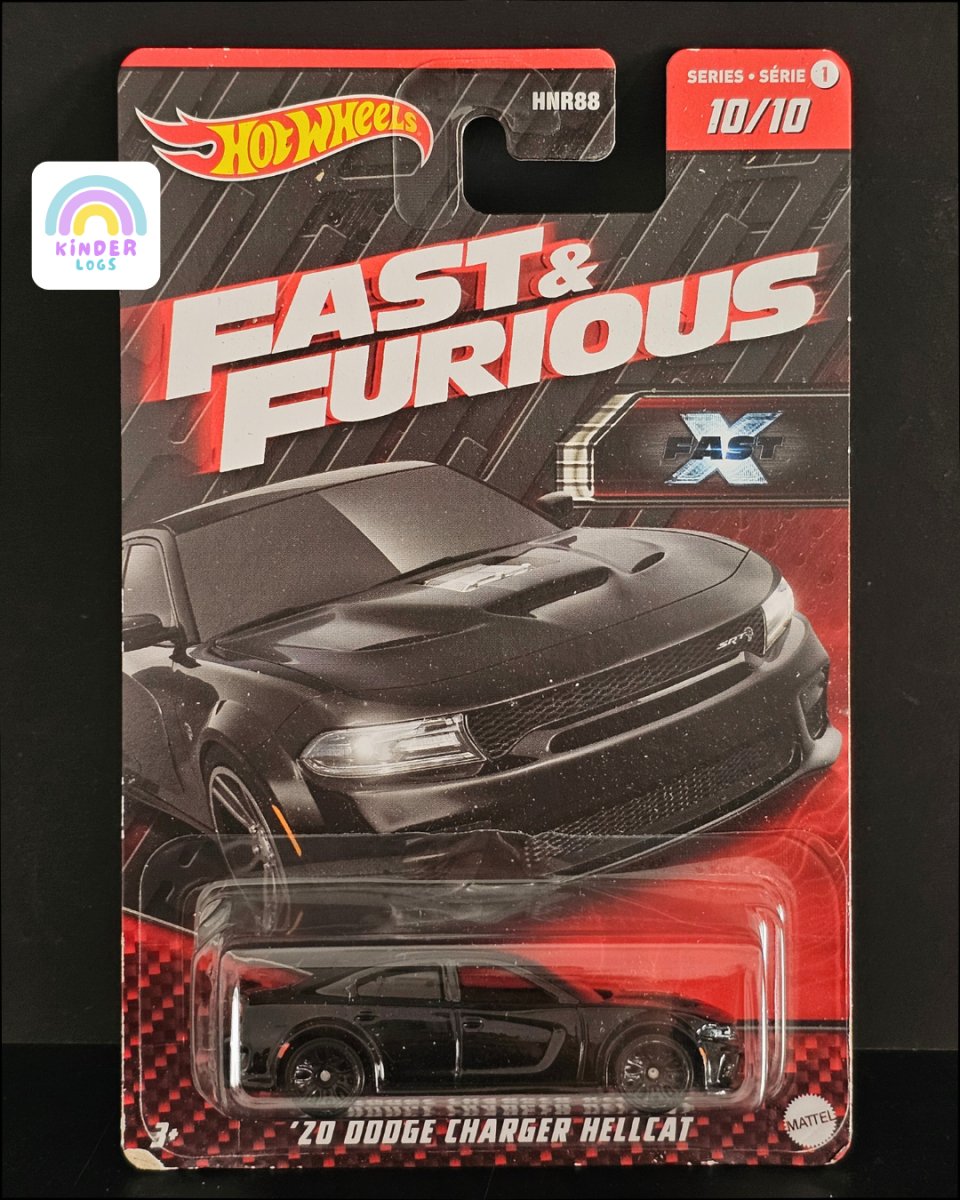 Hot Wheels 2020 Dodge Charger Hellcat - Fast & Furious Fast X - Kinder Logs