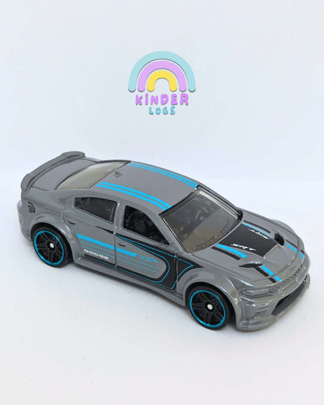 Hot Wheels 2020 Dodge Charger Hellcat - Grey (Uncarded - New) - Kinder Logs