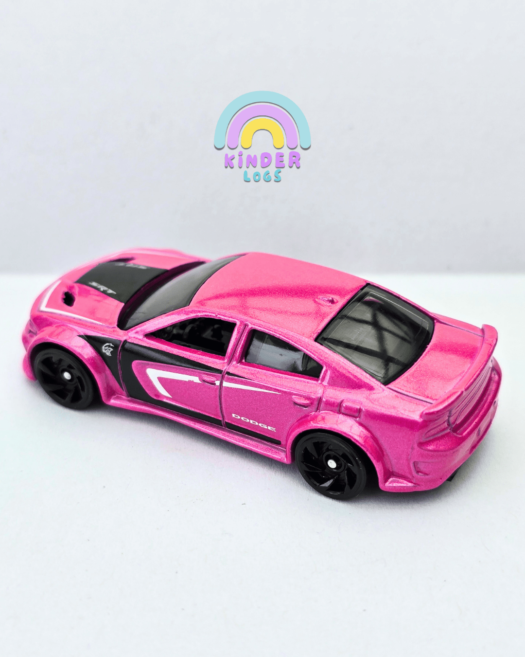 Hot Wheels 2020 Dodge Charger Hellcat - Pink (Uncarded - New) - Kinder Logs