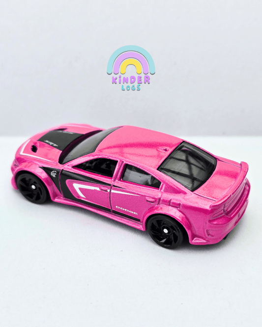 Hot Wheels 2020 Dodge Charger Hellcat - Pink (Uncarded - New) - Kinder Logs