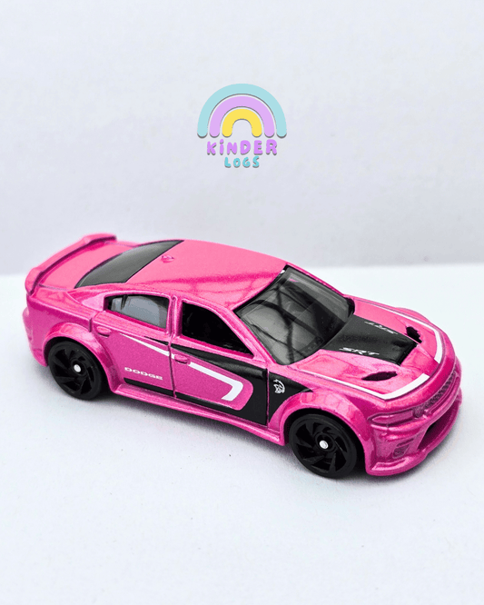 Hot Wheels 2020 Dodge Charger Hellcat - Pink (Uncarded - New) - Kinder Logs