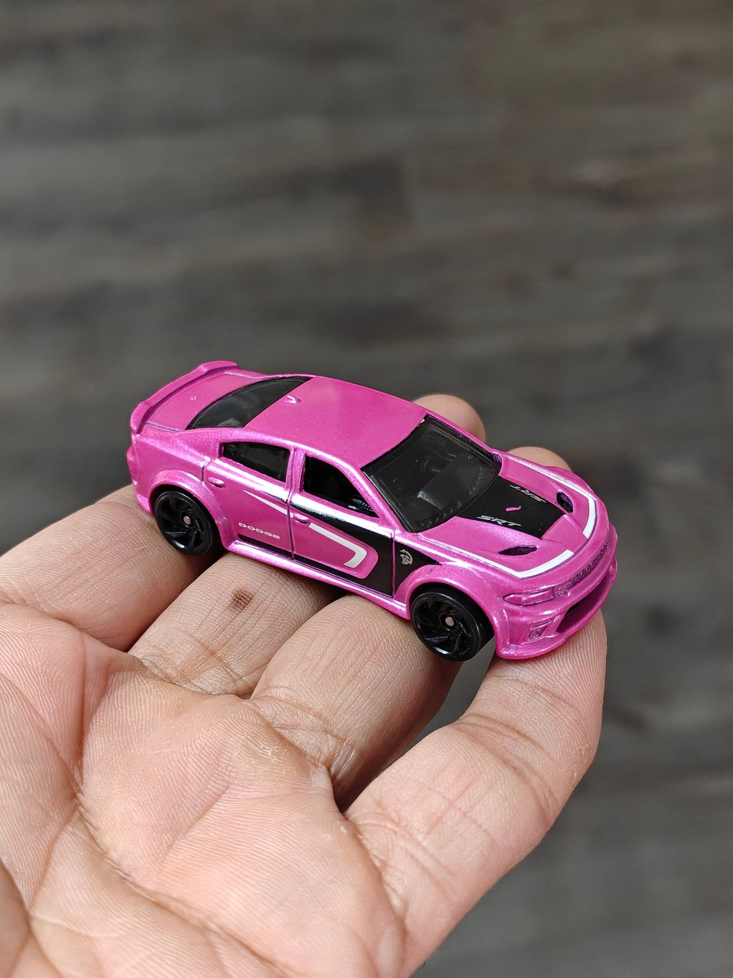 Hot Wheels 2020 Dodge Charger Hellcat - Pink (Uncarded - New) - Kinder Logs