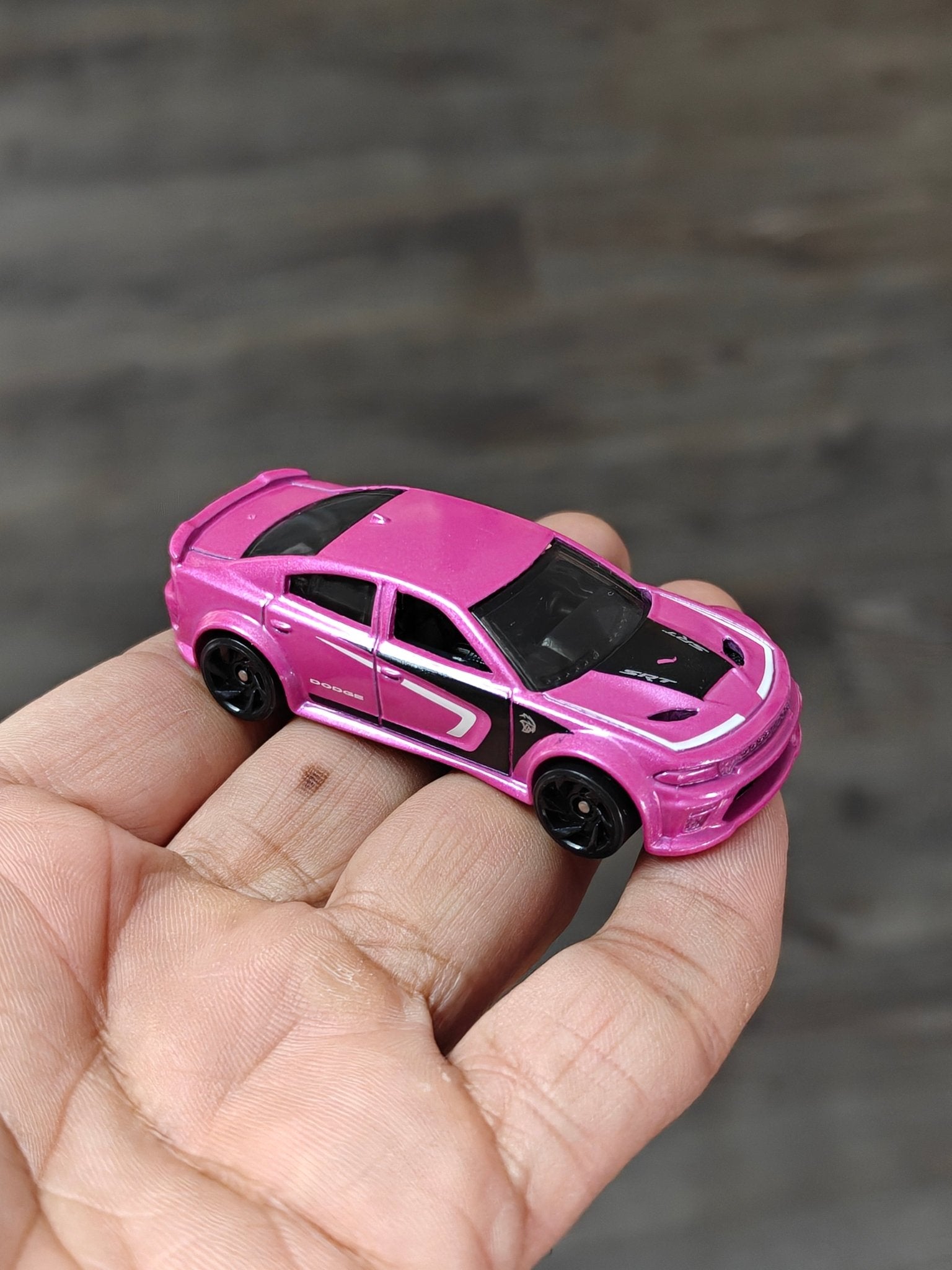 Hot Wheels 2020 Dodge Charger Hellcat - Pink (Uncarded - New) - Kinder Logs