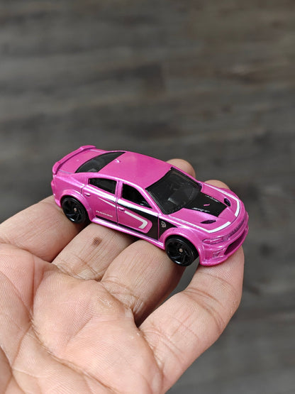 Hot Wheels 2020 Dodge Charger Hellcat - Pink (Uncarded - New) - Kinder Logs
