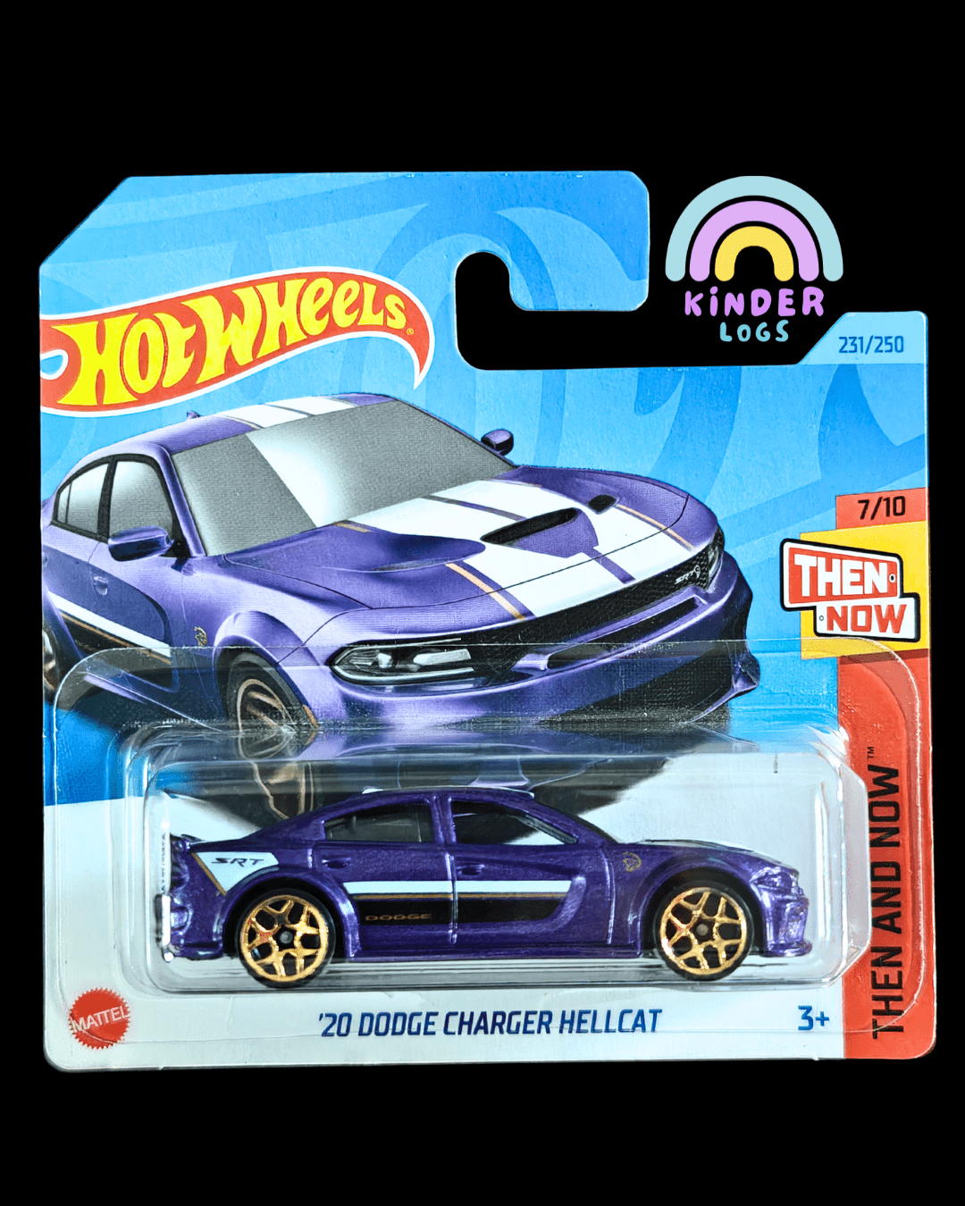 Hot Wheels 2020 Dodge Charger Hellcat - Short Card (Imported) - Kinder Logs