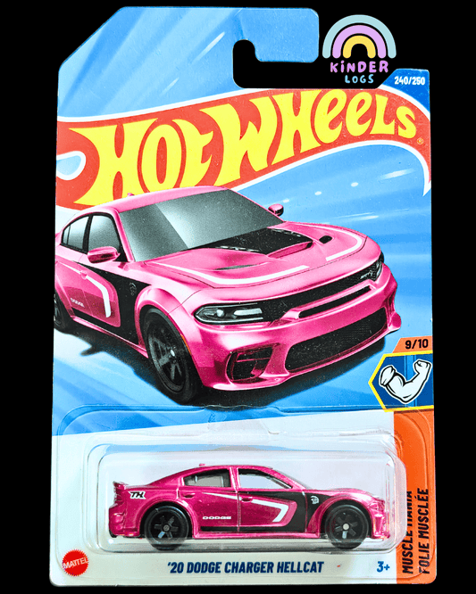 Hot Wheels 2020 Dodge Charger Hellcat Super Treasure Hunt (STH) - Kinder Logs