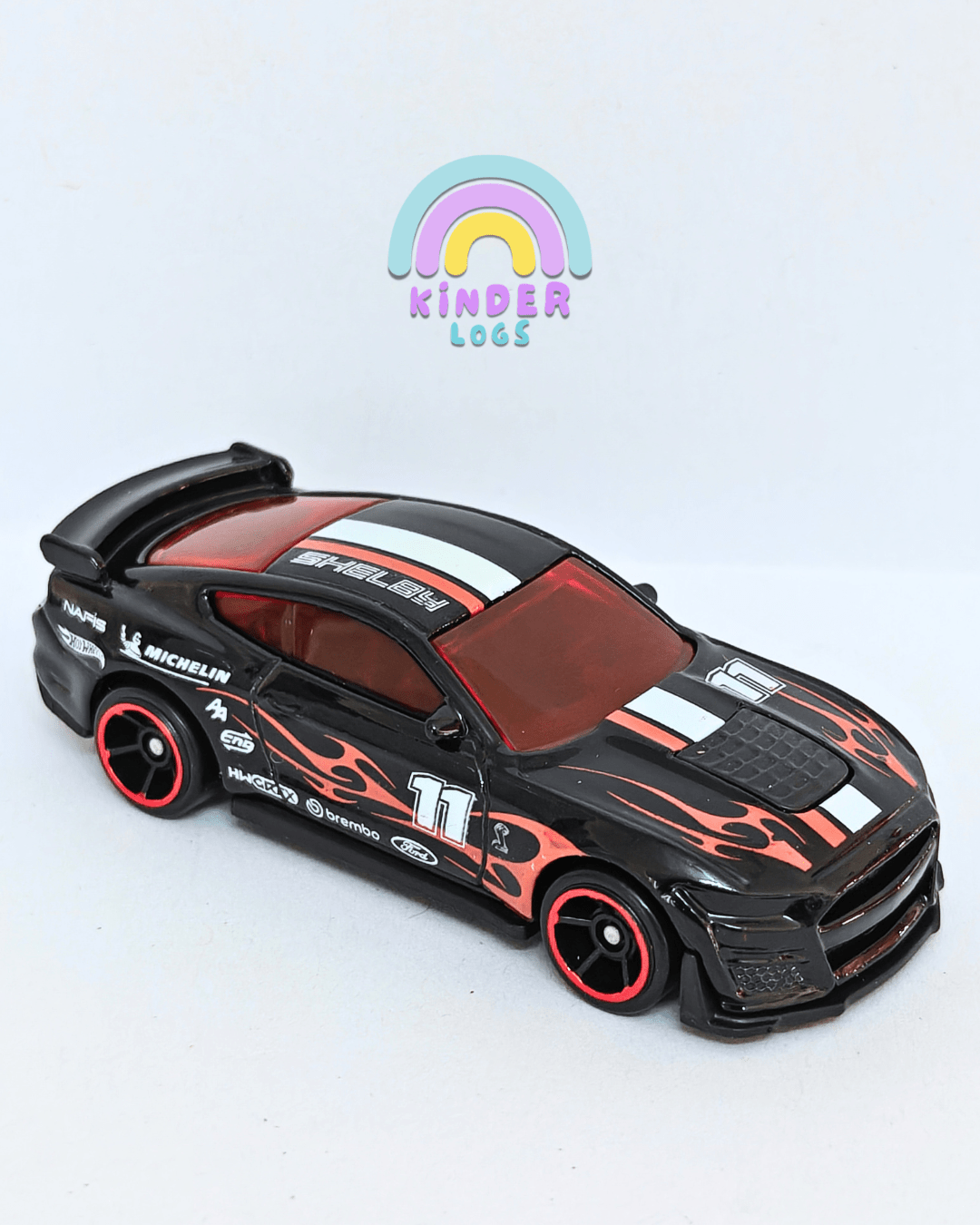 Hot Wheels 2020 Ford Shelby GT500 - Black (Uncarded - New) - Kinder Logs