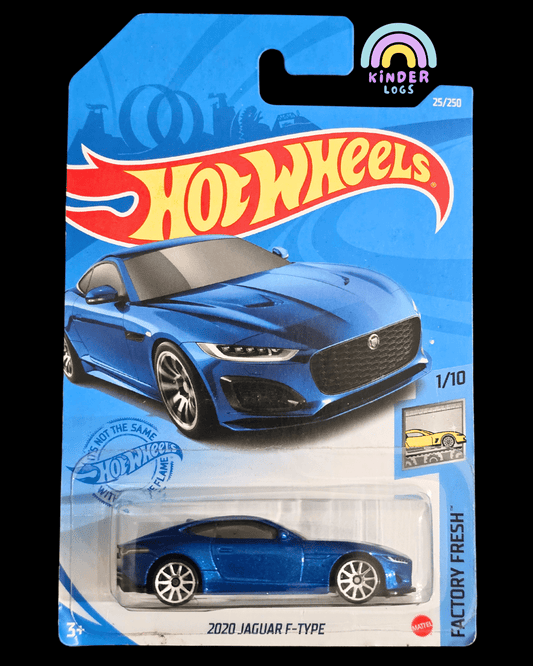 Hot Wheels 2020 Jaguar F - Type - Blue (Imported) - Kinder Logs