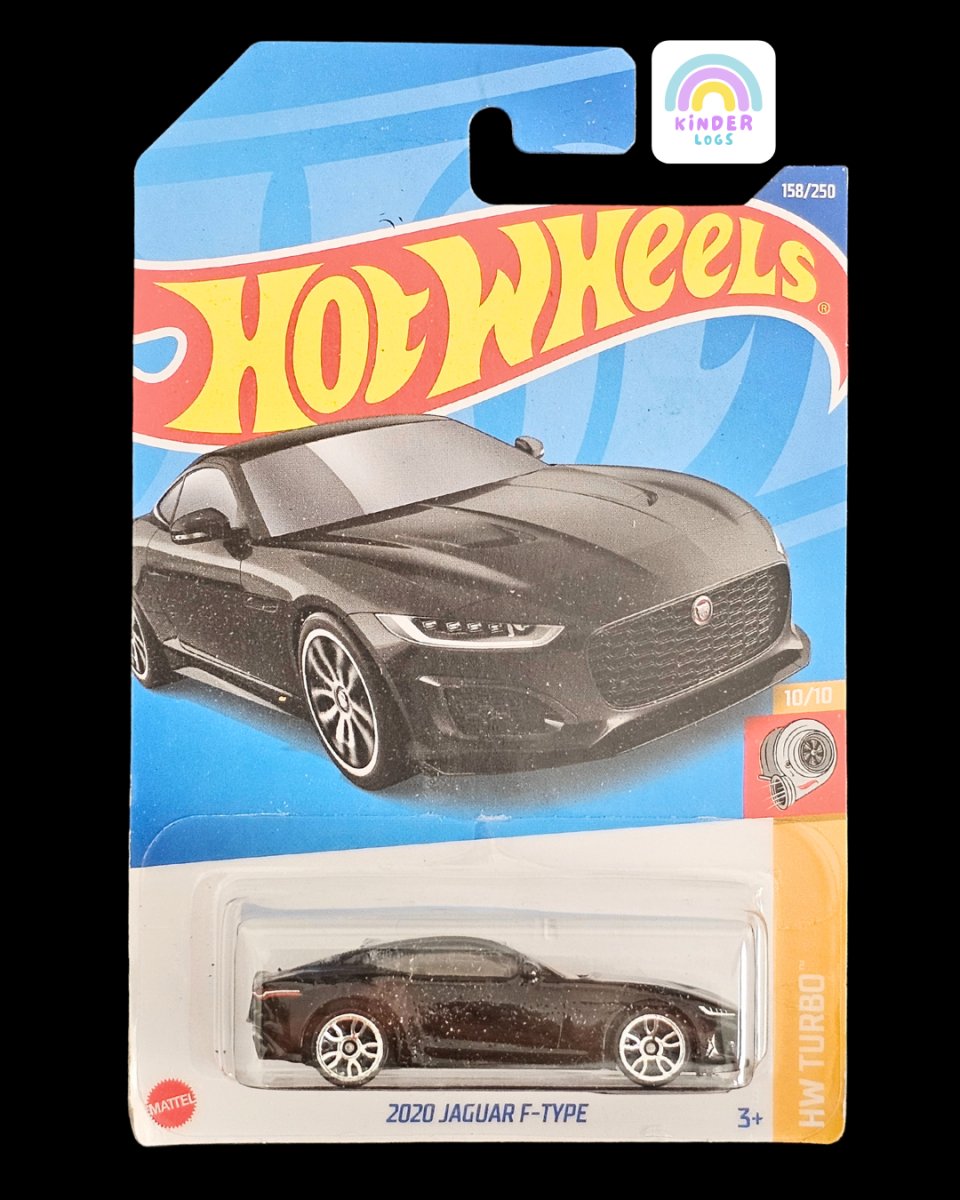 Hot Wheels 2020 Jaguar F - Type - Gloss Black - Kinder Logs