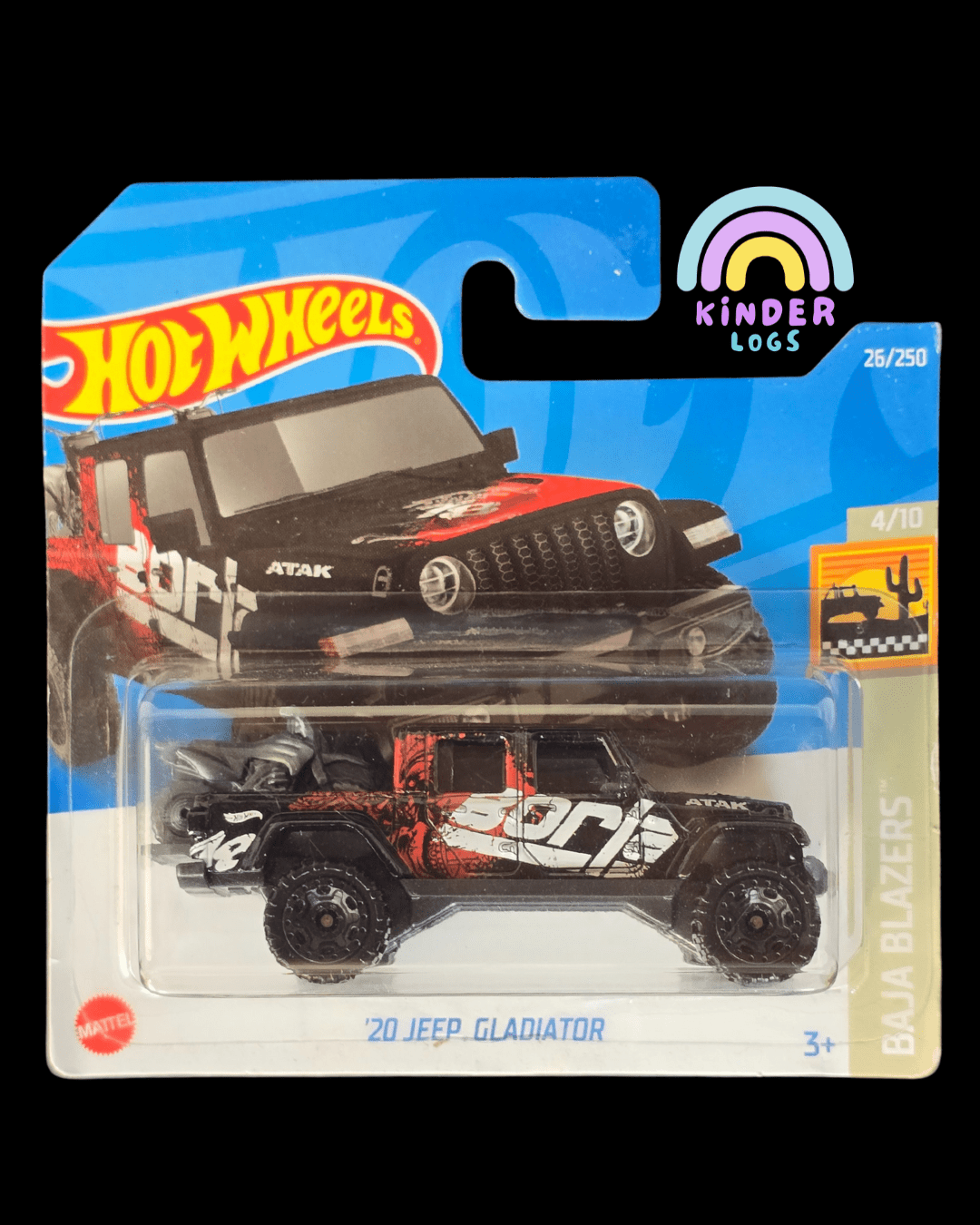 Hot Wheels 2020 Jeep Gladiator Borla Edition (Imported Short Card) - Kinder Logs