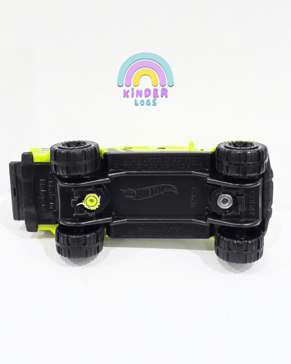 Hot Wheels 2020 Jeep Gladiator - Neon Green (Uncarded - New) - Kinder Logs