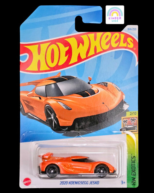 Hot Wheels 2020 Koenigsegg Jesko - Orange Color (P Case) - Kinder Logs