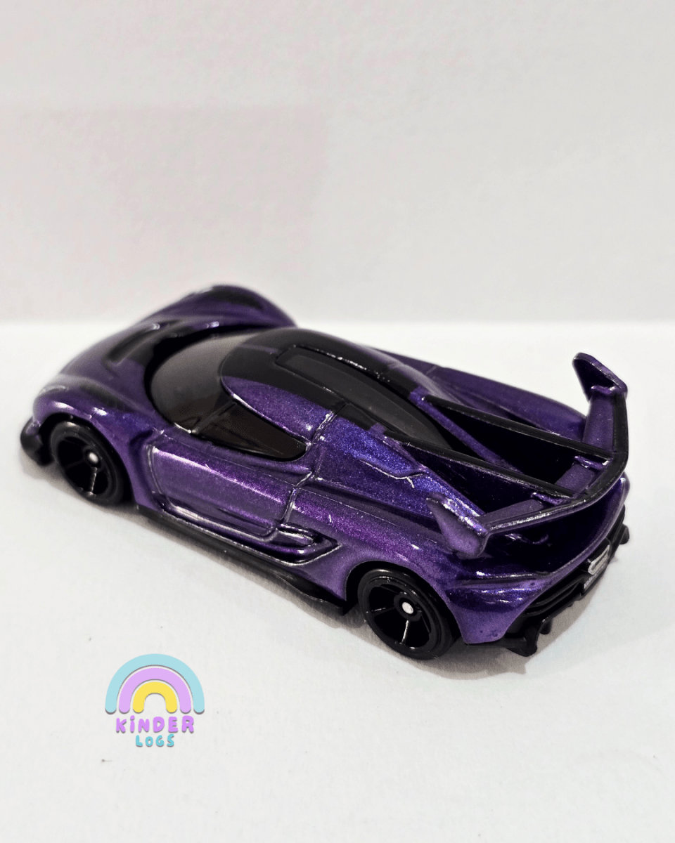 Hot Wheels 2020 Koenigsegg Jesko - Purple (Uncarded) - Kinder Logs