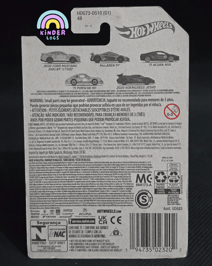 Hot Wheels 2020 Koenigsegg Jesko - Racing Circuit (Imported) - Kinder Logs
