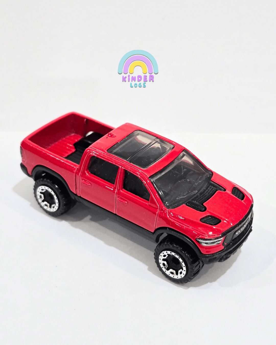 Hot Wheels 2020 RAM 1500 Rebel - Red (Uncarded) - Kinder Logs