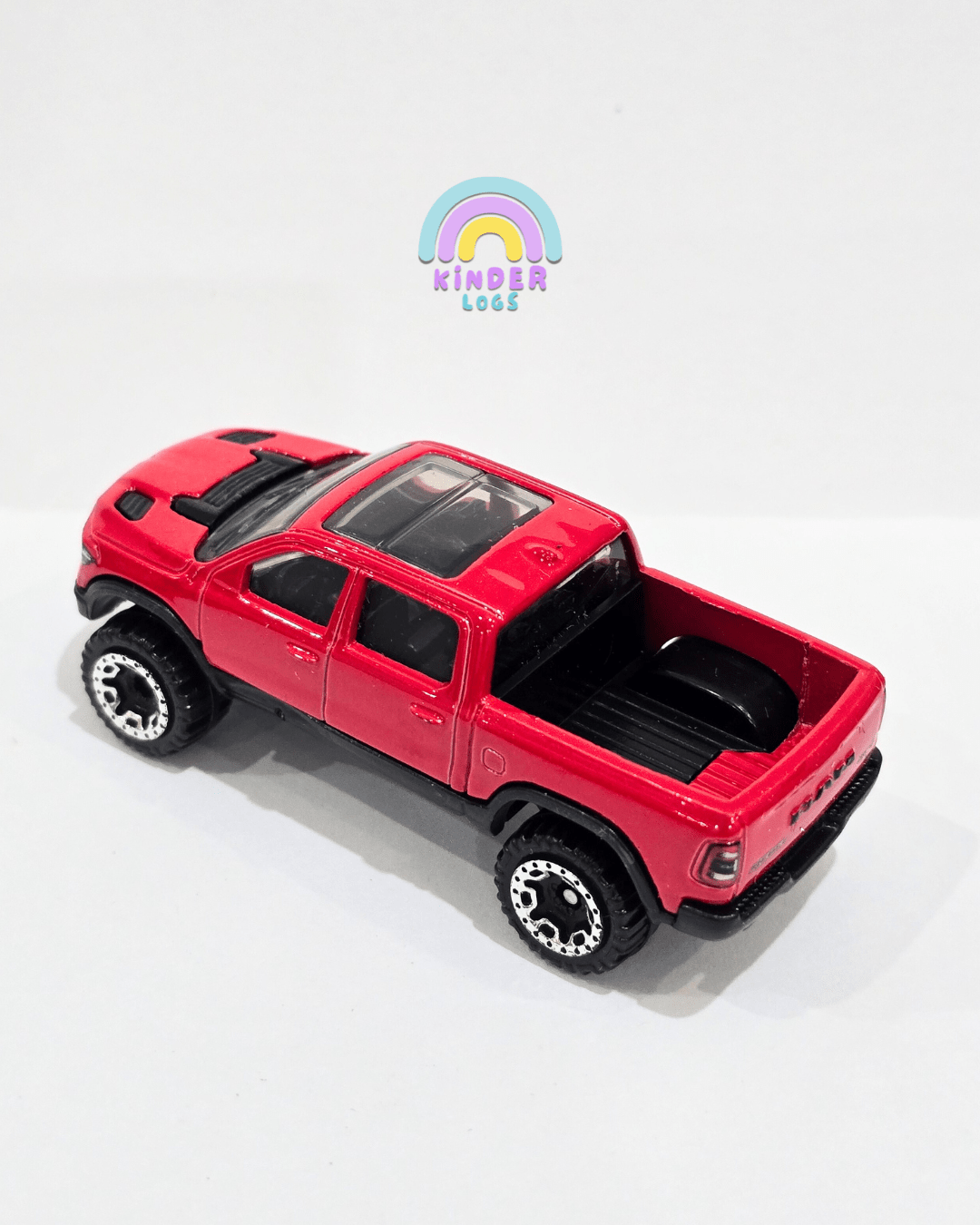 Hot Wheels 2020 RAM 1500 Rebel - Red (Uncarded) - Kinder Logs