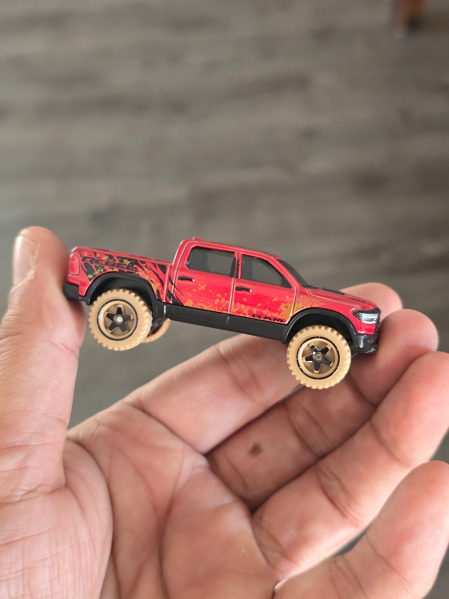 Hot Wheels 2020 RAM Rebel Adventure (Uncarded - New) - Kinder Logs