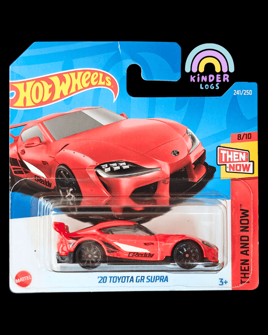 Hot Wheels 2020 Toyota GR Supra - Greddy Red (Imported - Short Card) - Kinder Logs