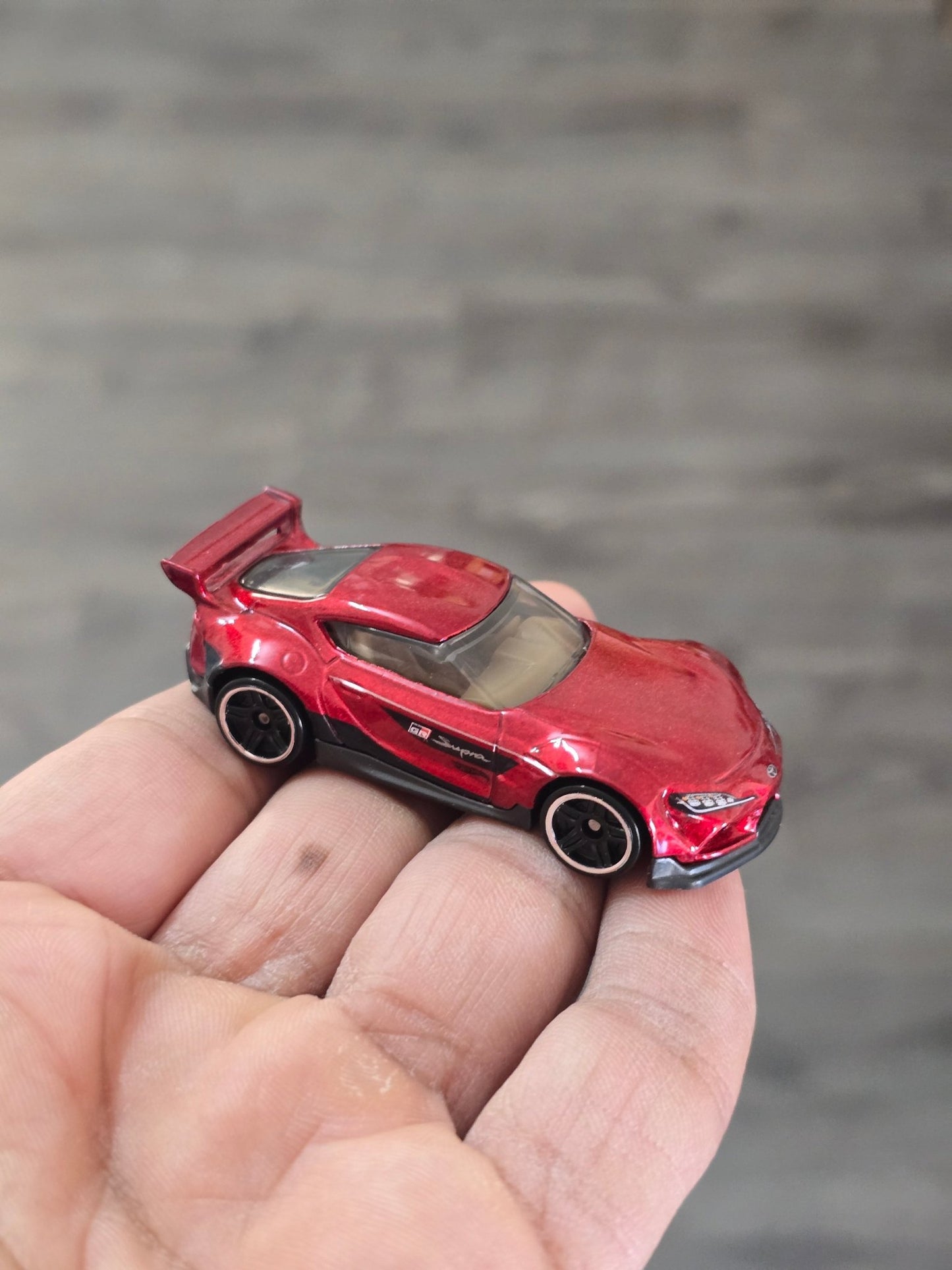 Hot Wheels 2020 Toyota GR Supra - Metallic Red (Uncarded - New) - Kinder Logs