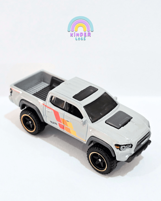 Hot Wheels 2020 Toyota Tacoma - Light Grey (Uncarded) - Kinder Logs