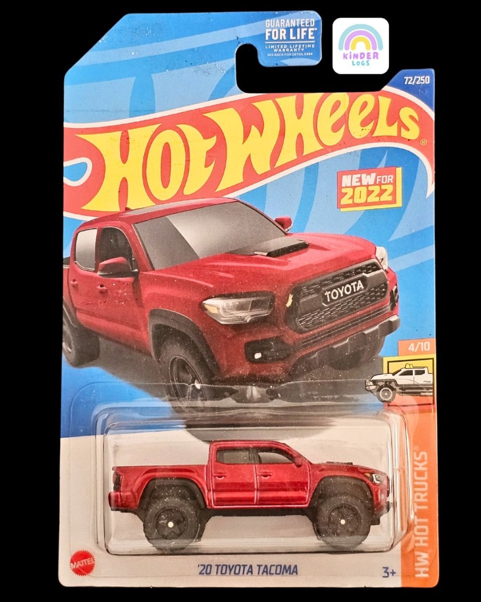 Hot Wheels 2020 Toyota Tacoma - Red Color - Kinder Logs