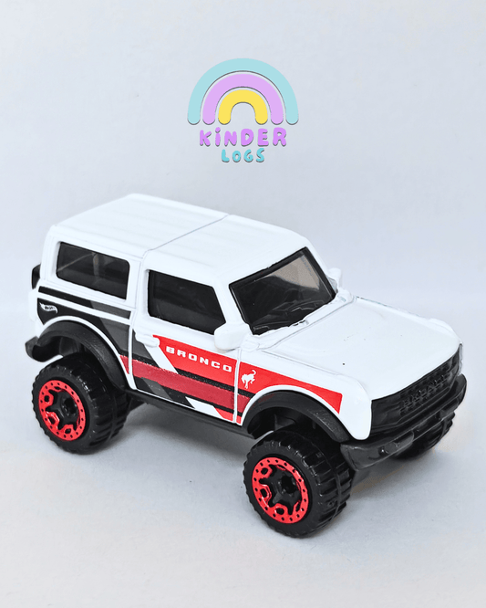 Hot Wheels 2021 Ford Bronco - White (Uncarded - New) - Kinder Logs