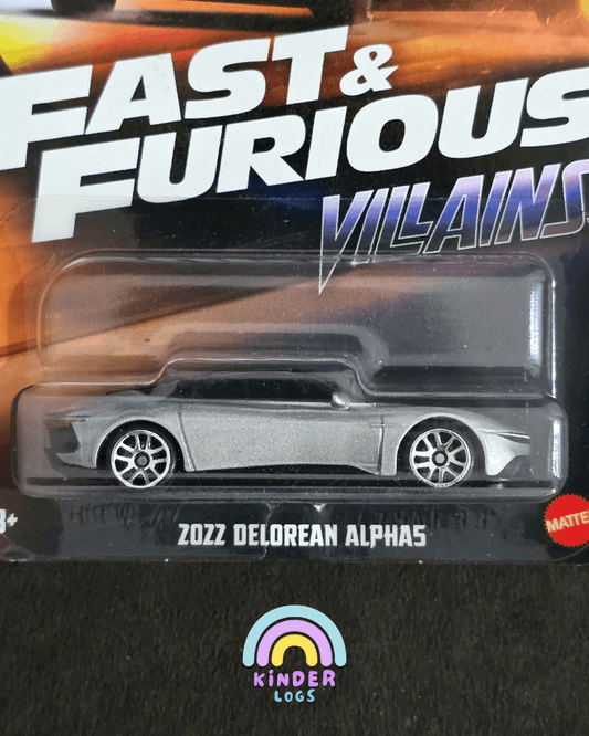 Hot Wheels 2022 DeLorean Alpha 5 - Fast & Furious Villains - Kinder Logs