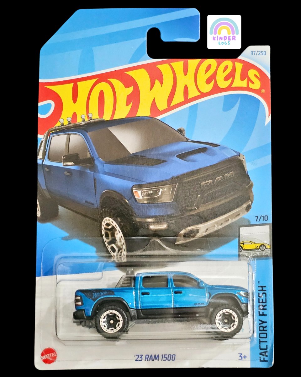 Hot Wheels 2023 Dodge RAM 1500 (Blue) | Kinder Logs
