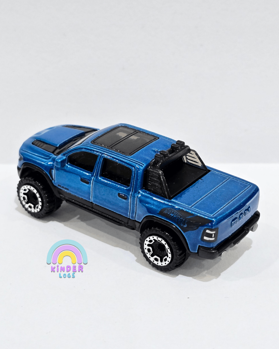 Hot Wheels 2023 Dodge RAM 1500 - Blue (Uncarded) - Kinder Logs