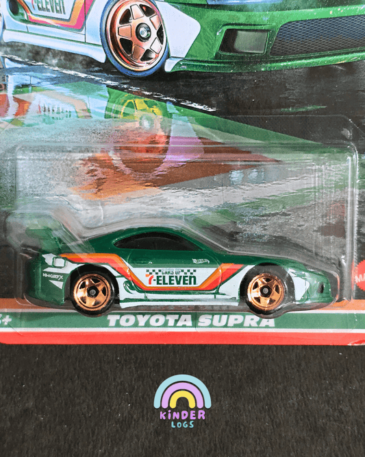 Hot Wheels 7 - Eleven Exclusive Toyota Supra - Silver Series (Imported) - Kinder Logs