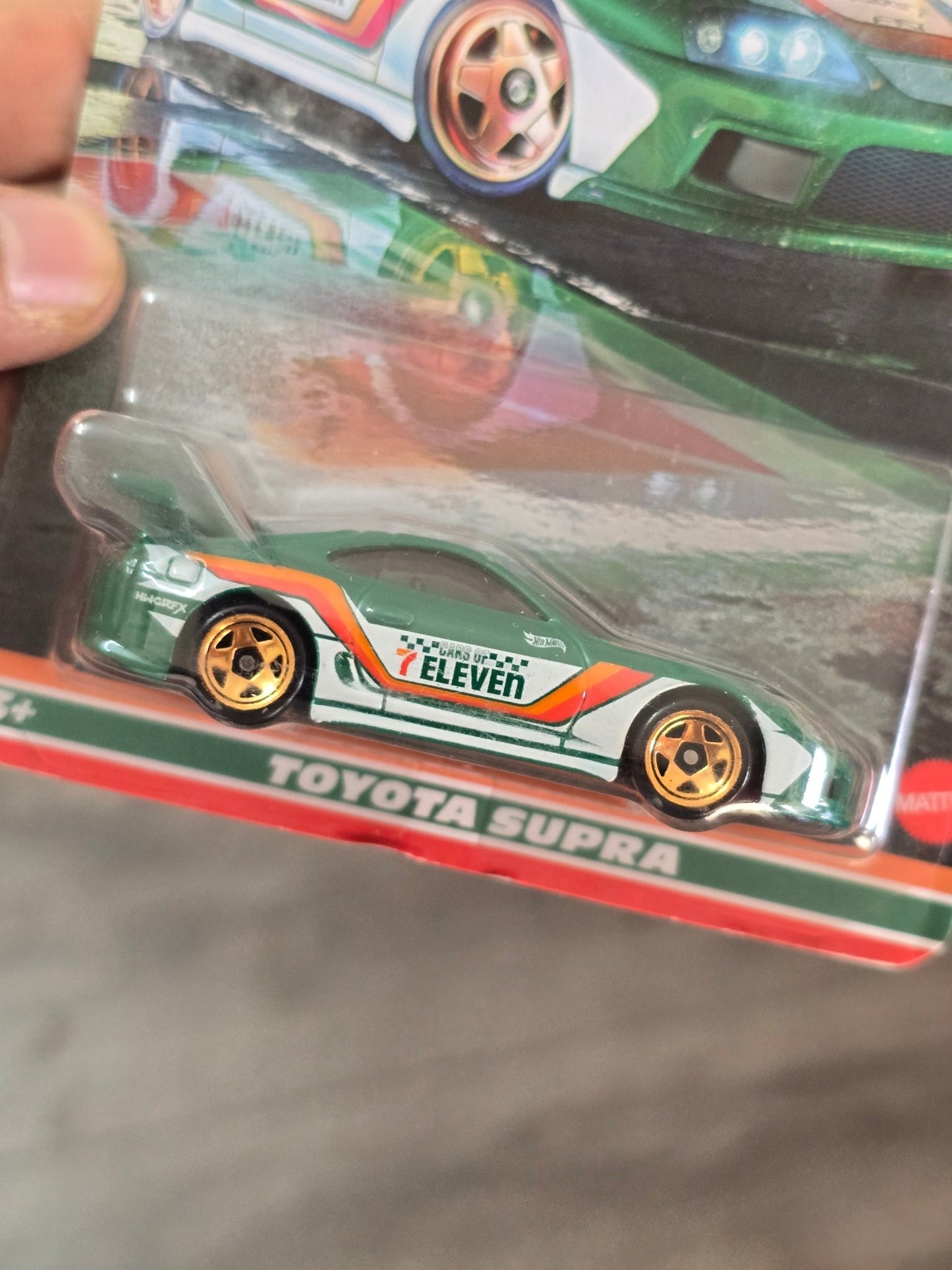 Hot Wheels 7 - Eleven Exclusive Toyota Supra - Silver Series (Imported) - Kinder Logs