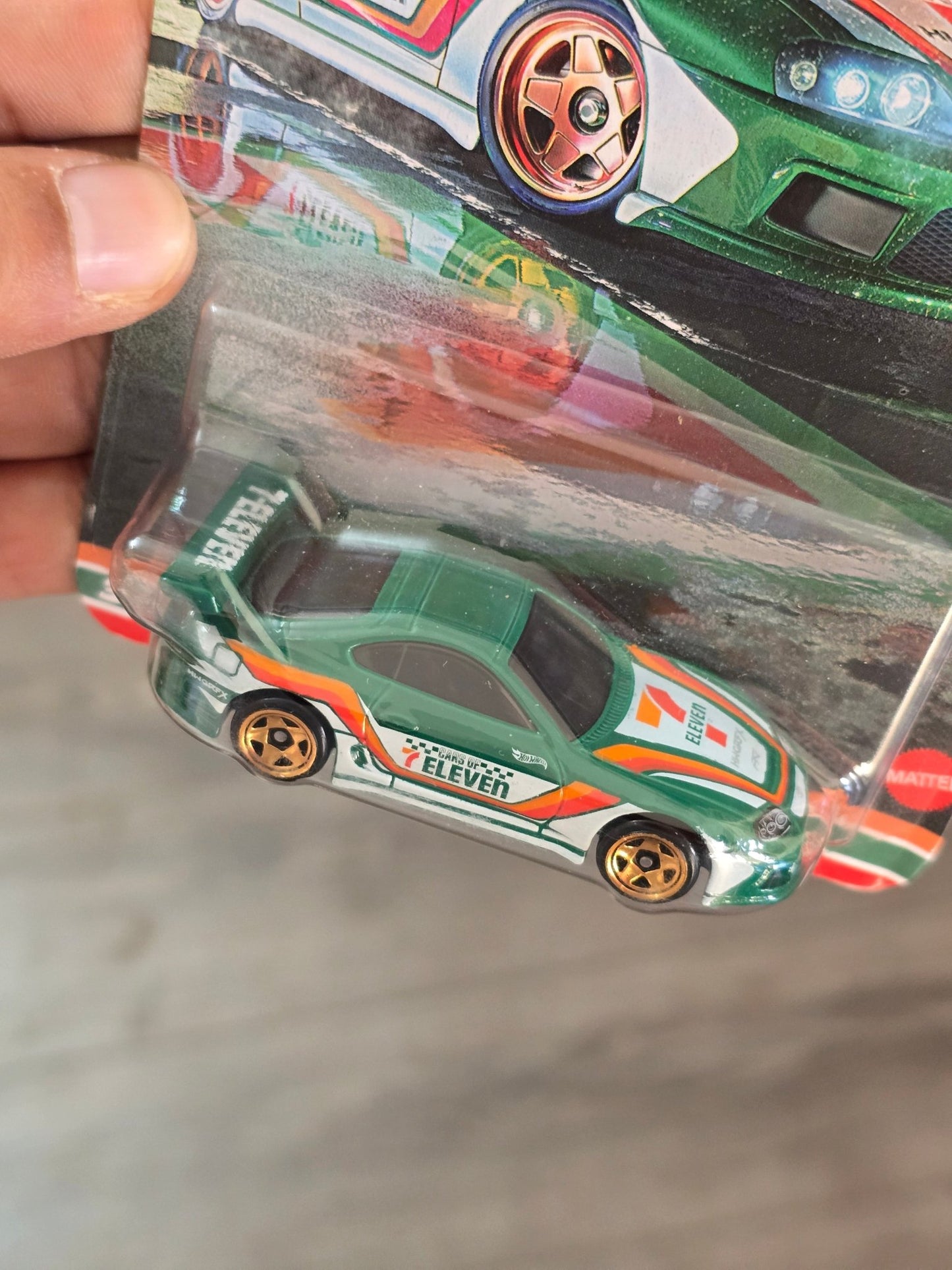 Hot Wheels 7 - Eleven Exclusive Toyota Supra - Silver Series (Imported) - Kinder Logs