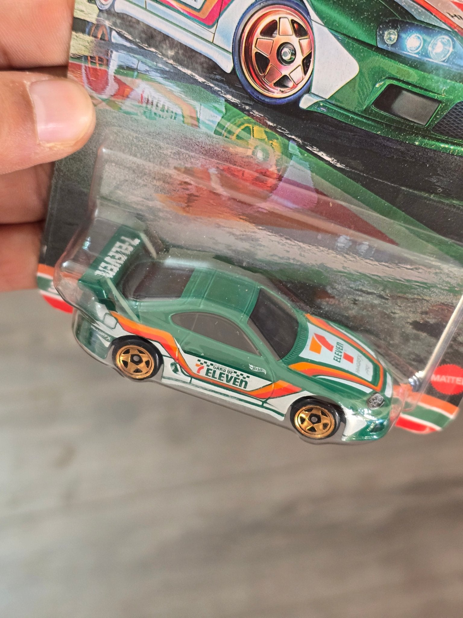 Hot Wheels 7 - Eleven Exclusive Toyota Supra - Silver Series (Imported) - Kinder Logs