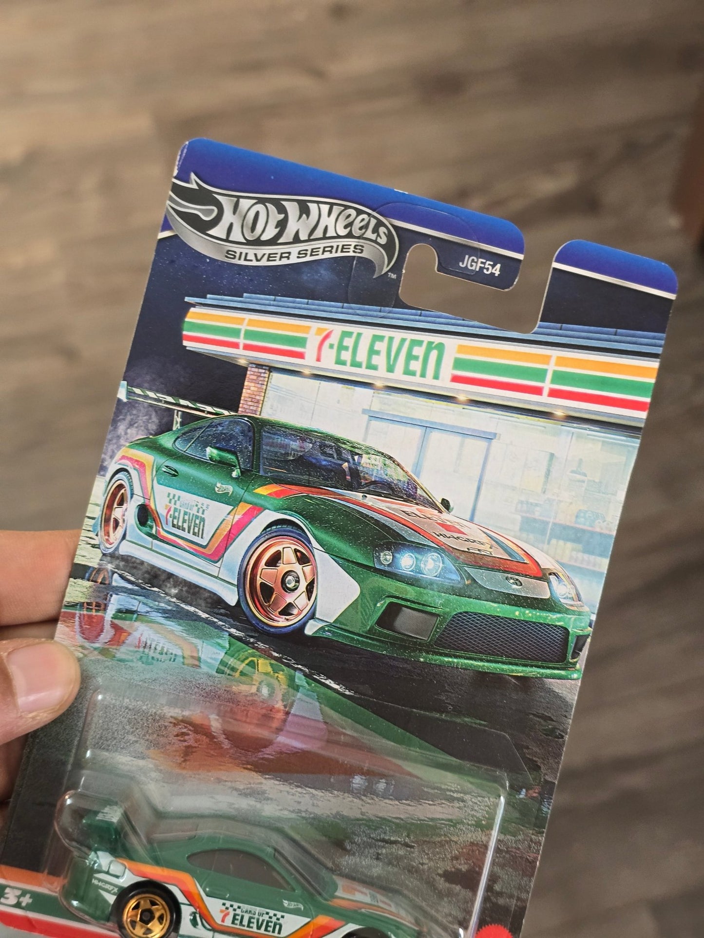 Hot Wheels 7 - Eleven Exclusive Toyota Supra - Silver Series (Imported) - Kinder Logs