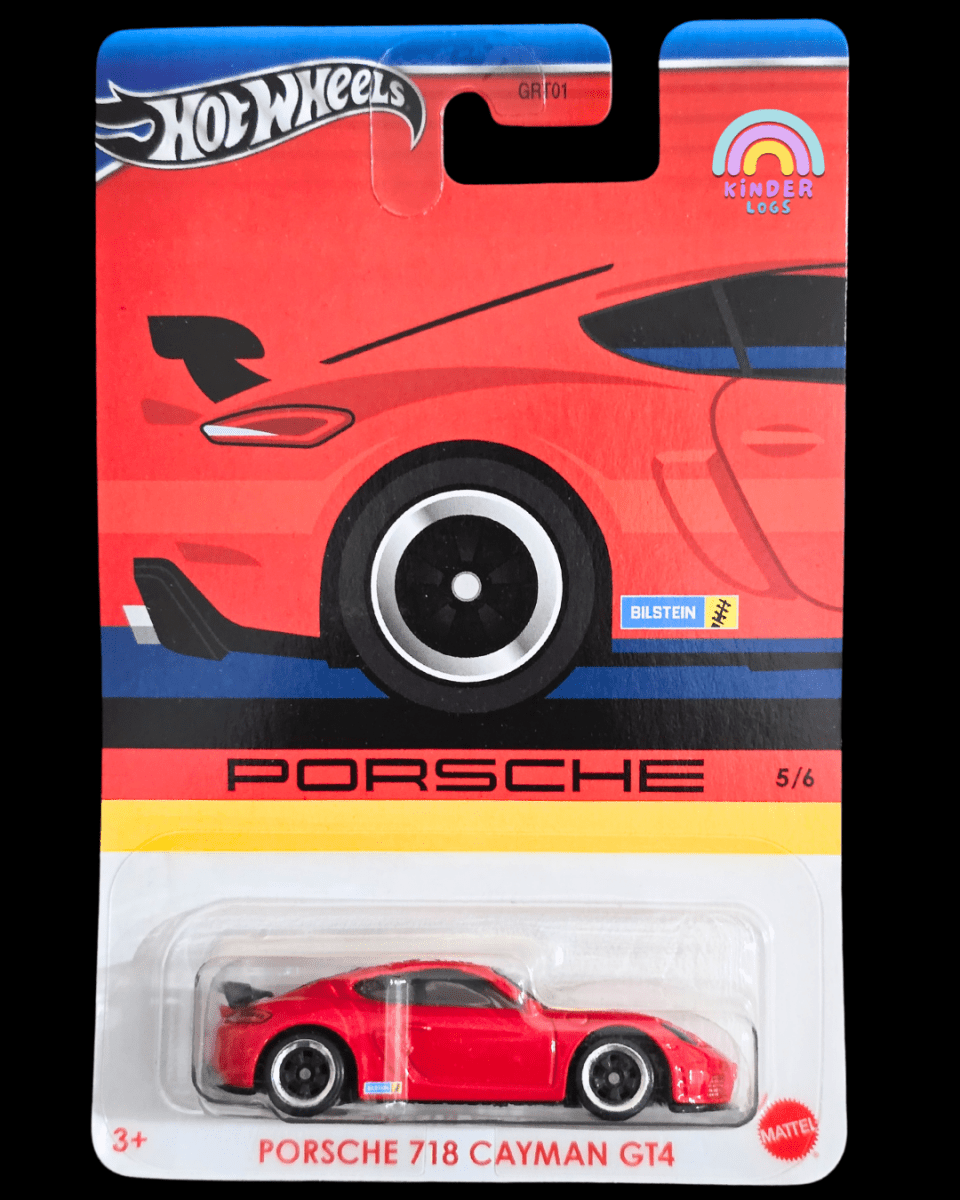 Hot Wheels 718 Cayman GT4 - Porsche Series (Imported) - Kinder Logs