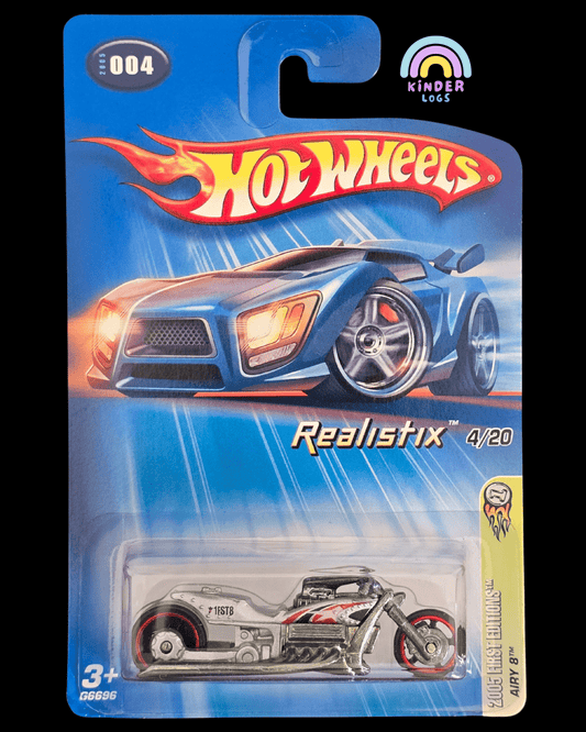 Hot Wheels Airy 8 Motorcycle - Collector No. 004 - Kinder Logs